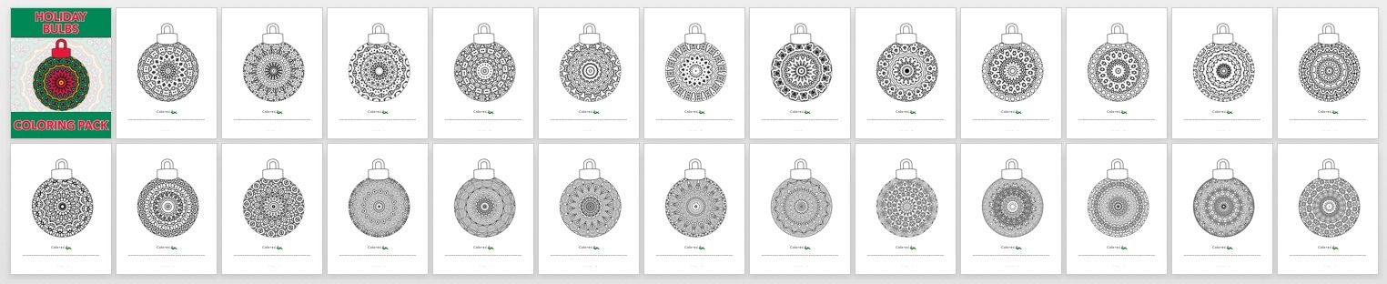 Holiday Bulbs Book Preview