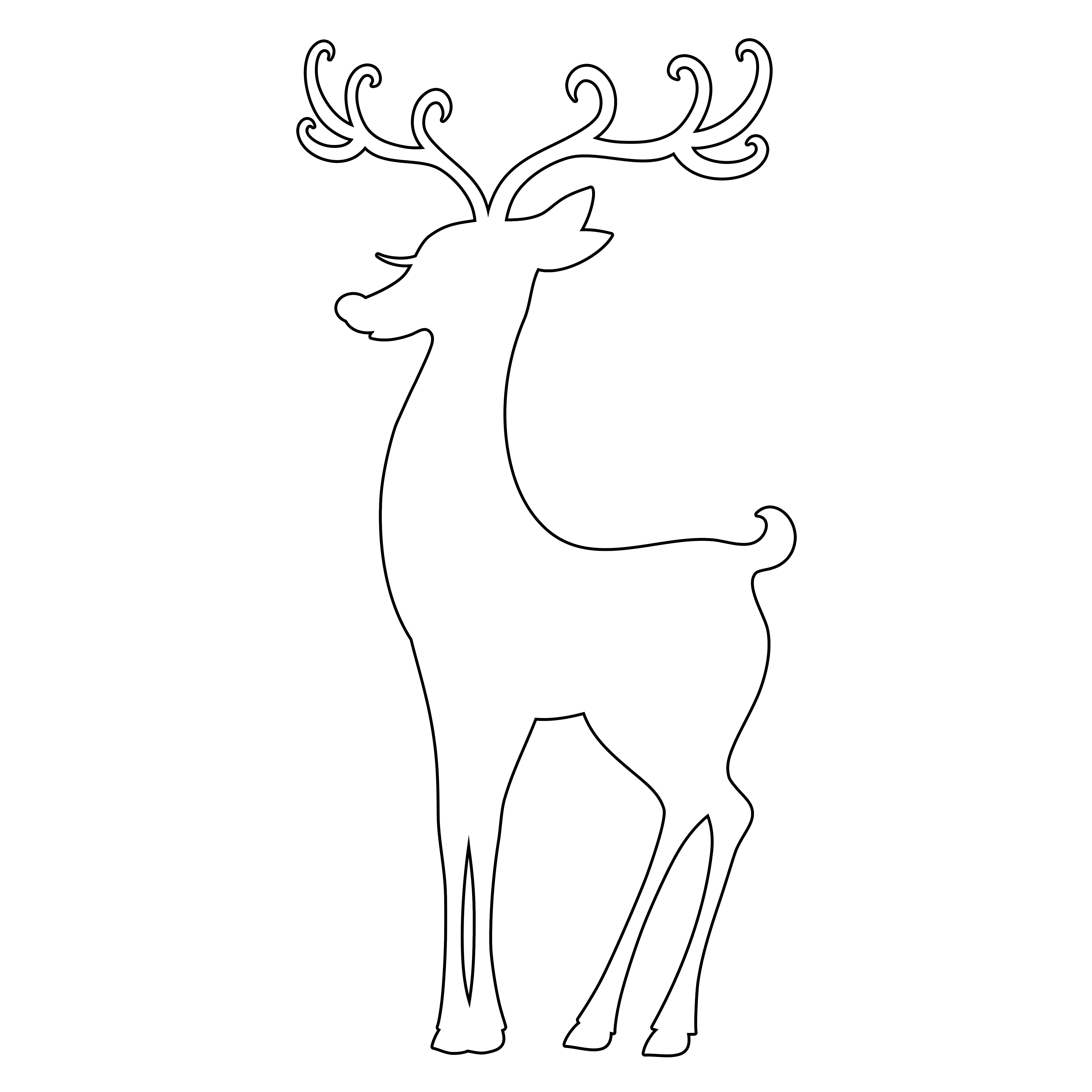 Reindeer 02 - Template