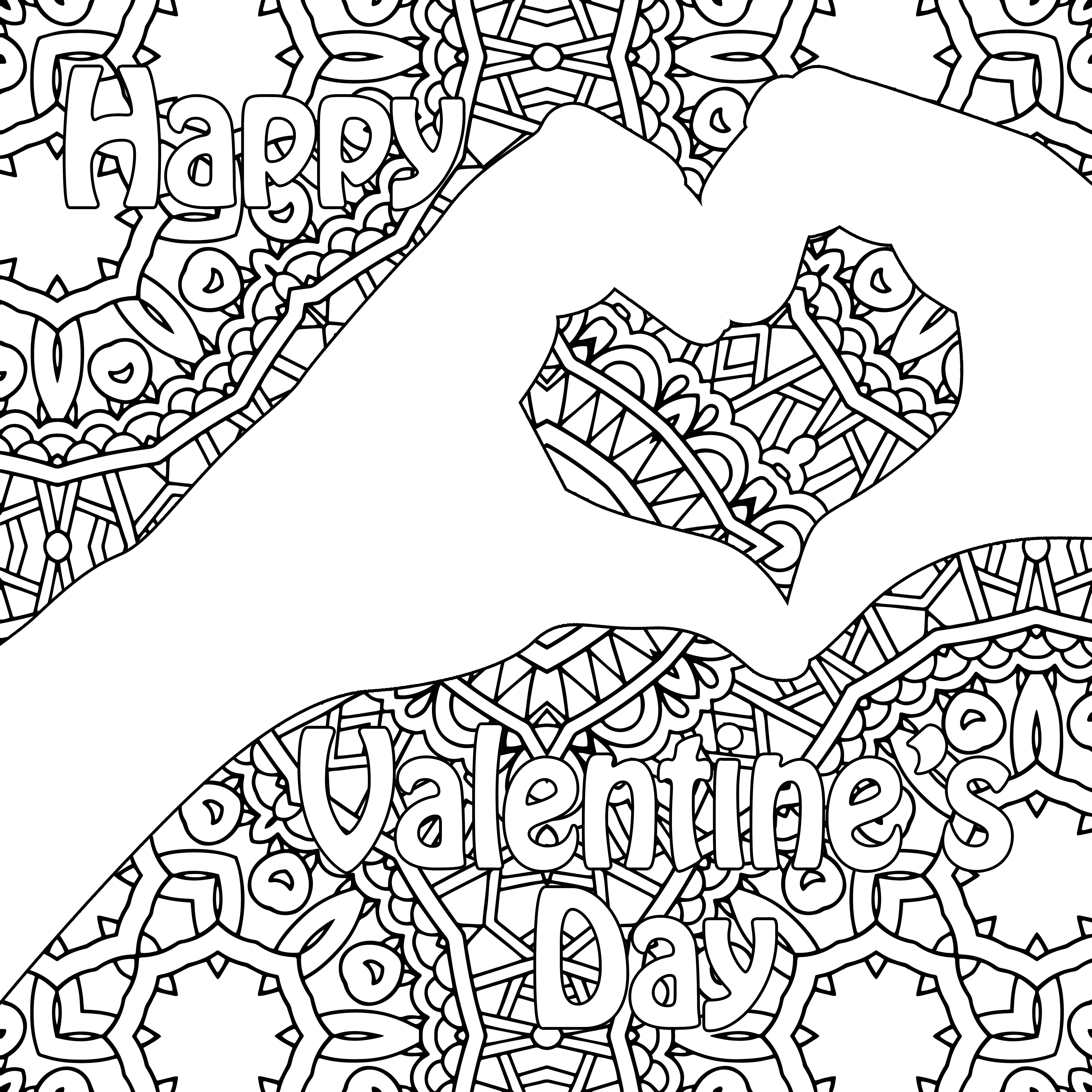 Heart in Hands Coloring Pack