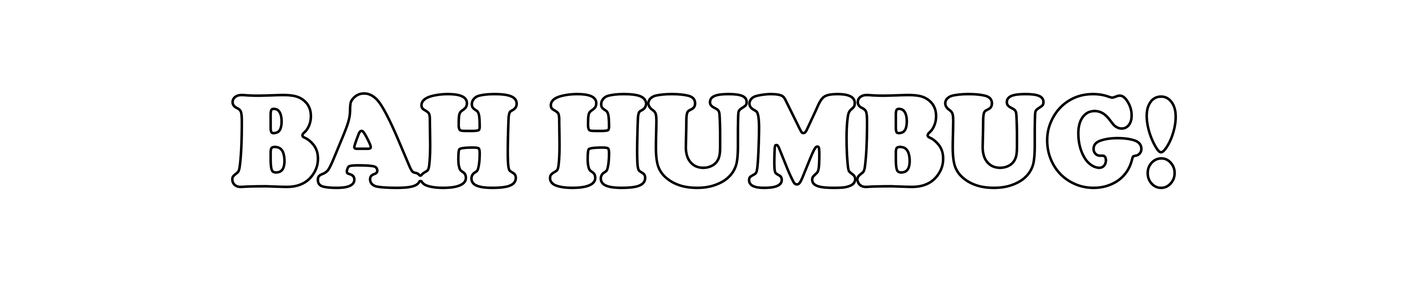 Bah Humbug - Word Art