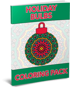 Holiday Bulbs PLR Coloring Pack