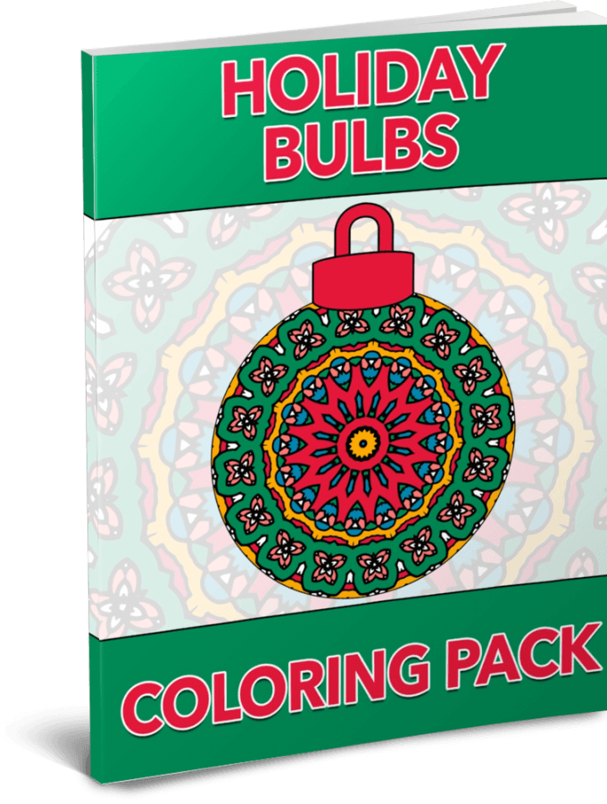 Holiday Bulbs PLR Coloring Pack
