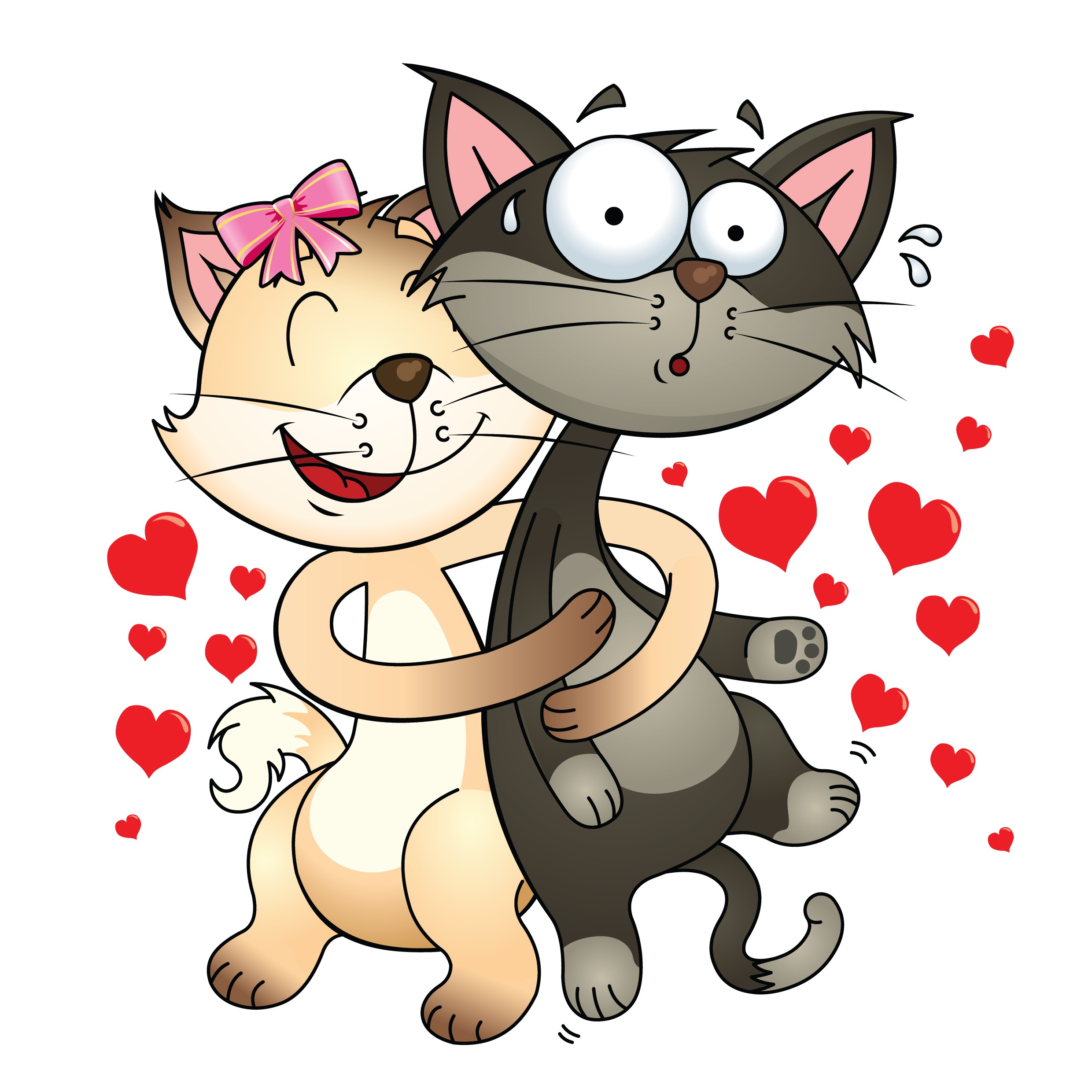 Cats and Valentine's Day