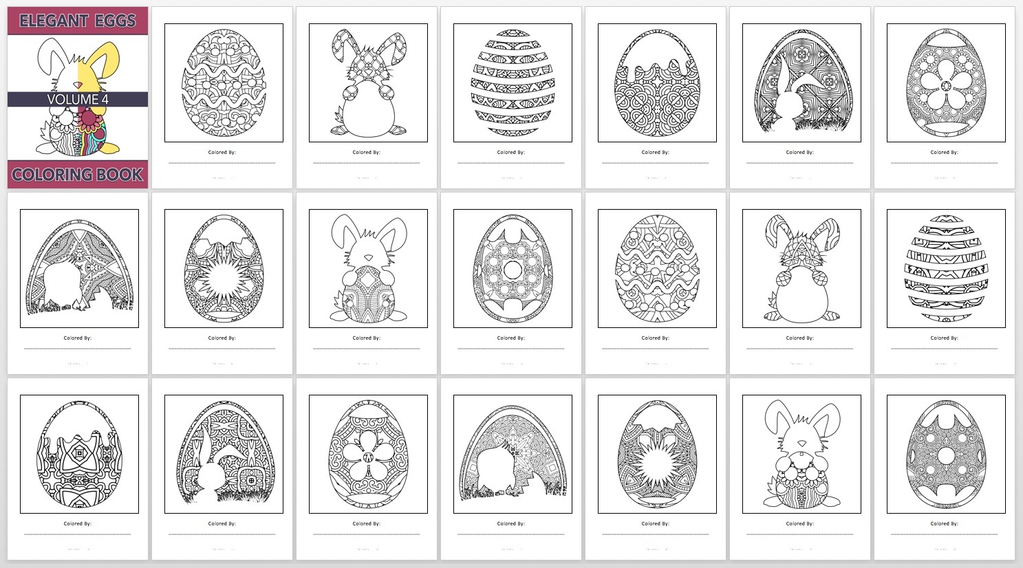Elegant Eggs, V4 – Book Preview