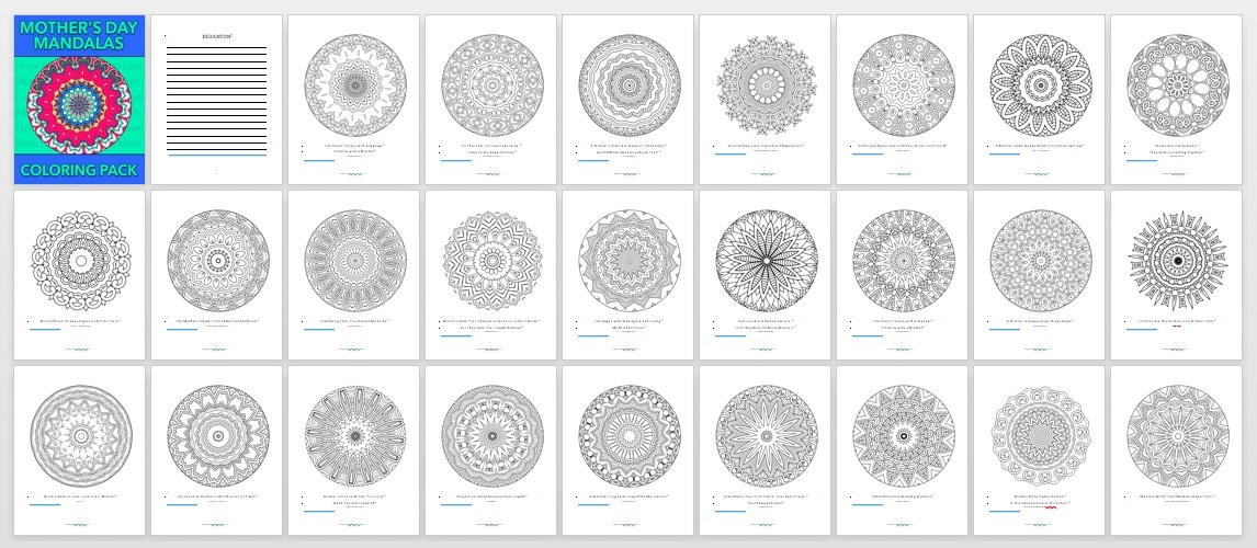 Mothers Day Mandalas Done-for-You Book Preview