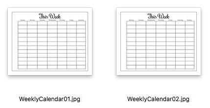 Simple Success Planner Weekly Calendar Preview